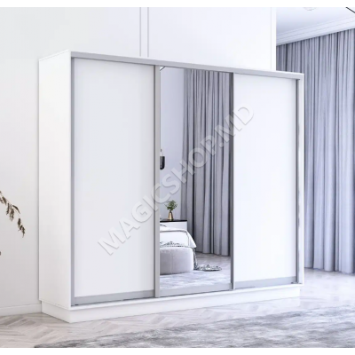 Шкаф Fox с раздвижными зеркальными дверями и ДСП (240-270 см x 60 x 200-240 см)